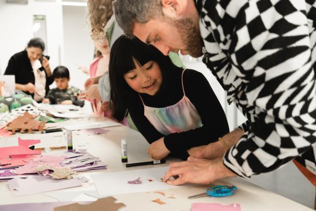 Young girl on workshop