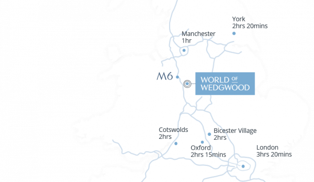 World of Wedgwood on UK map
