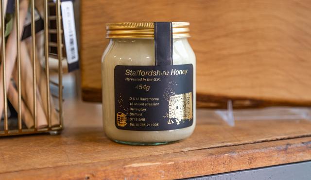 Jar of Staffordshire honey