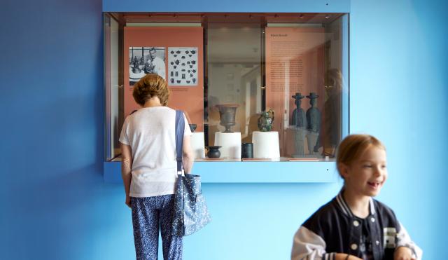 Family in the museum Atrium