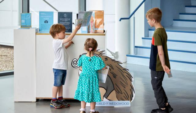 Children with Hedgwood Character cut out