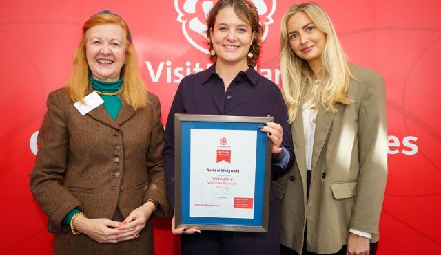 World of Wedgwood Marketing Team accepting the Best Welcome Award
