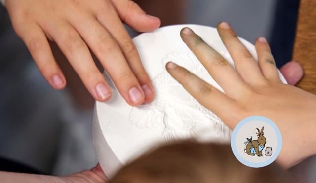 Hands touching the Moulds