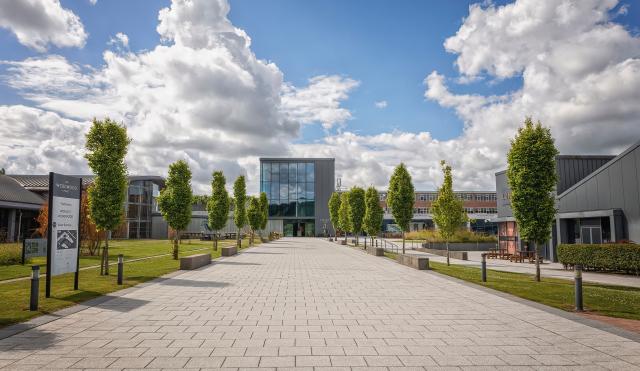 Walkway down the World of Wedgwood Drive