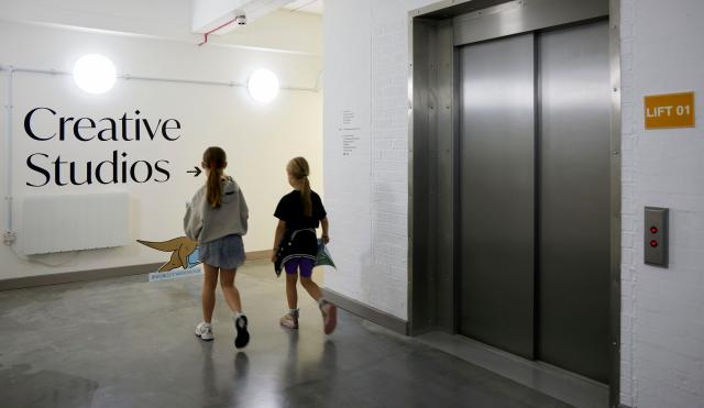 Lift to both floors at World of Wedgwood
