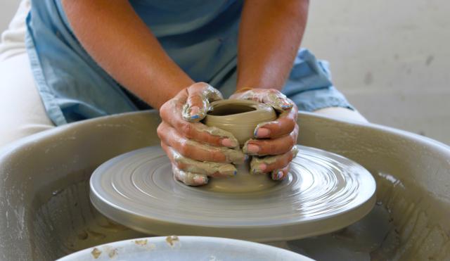 Messy Hands on Clay 