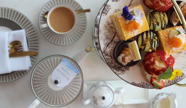 Flatlay of Afternoon Tea 